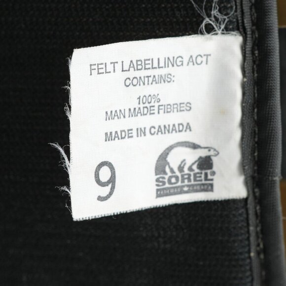 Vintage Sorel Snowfox TR Lined Winter Boots Leather Rubber Kaufman Canada Black - Picture 7 of 16